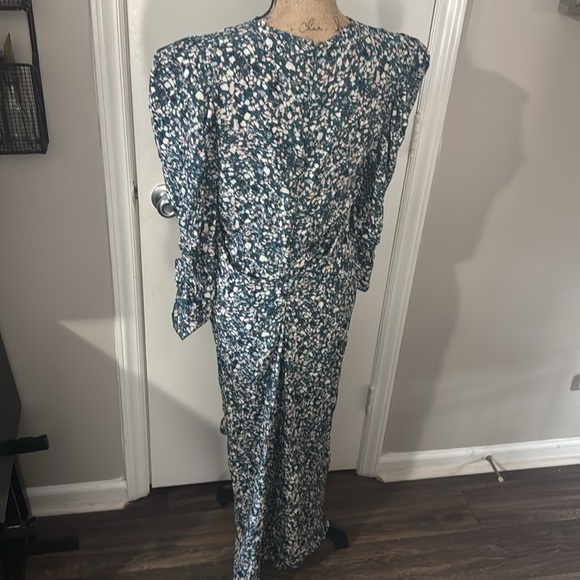 Isabel Marant size 40 Floral Wrap Dress - Green - Picture 5 of 6